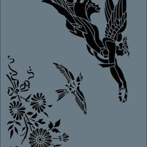 Rich New Seri N-146 Stencil 35x25 cm