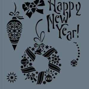 Rich New Seri N-223 Stencil 35x25 cm