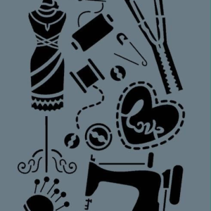 Rich New Seri N-324 Stencil 35x25 cm