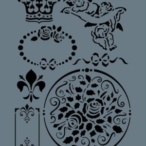 Rich New Seri N-330 Stencil 35x25 cm