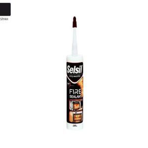 Selsil Ateş Mastiği Siyah 300 ml 1500 Dereceye Dayanıklı
