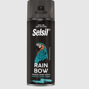Selsil Rainbow Akrilik Sprey Boya 7040 Pencere Gri
