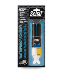 Selsil Suya Dayanıklı Epoksi Şeffaf Yapıştırıcı 28 gr
