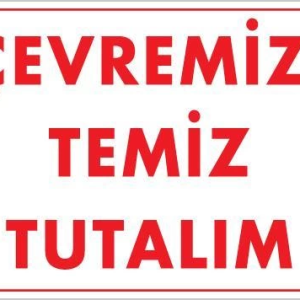 Temizlik Düzen Uyarı Levhası 25x35 KOD:1204