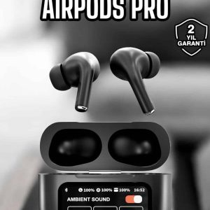 Kablosuz Bluetooth Kulaklık Ekranlı Uzun Şarj Süreli ANC Destekli