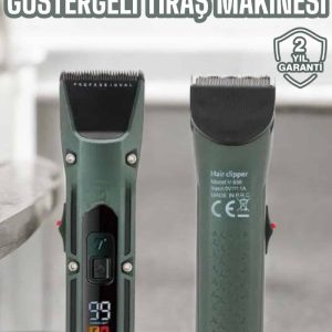 Tıraş Makinesi Dijital Göstergeli Turbo Motor Paslanmaz Çelik