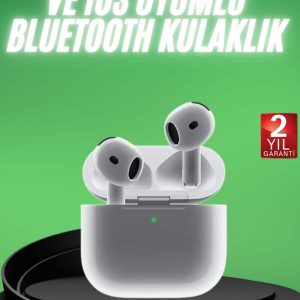 Yeni Nesil Bluetooth Kulaklık Beyaz Çağrı Cevaplayabilen Kablosuz