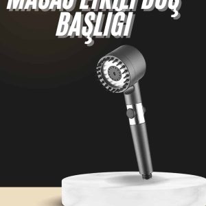Duş Başlığı Profesyonel Masaj Başlıklı 3 Modlu Yeni Nesil Masaj Uçlu Su Tasarruflu
