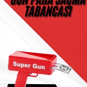 Para Dolar Atma Makinası Super Money Gun Para Saçma Fırlatma Tabancası