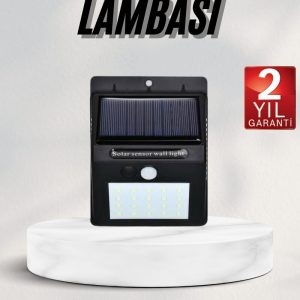 Bahçe Aydınlatması Güneş Enerjili Led Işık Lamba Sensörlü Dekoratif