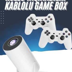 4K Wireless Çift Kollu Kumandalı Oyun Projeksiyonu Retro Video Oyunu