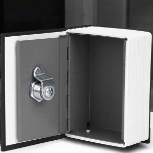 Gizli Kasa Kitap Görünümlü Anahtarlı Çelik Mini Kasa
