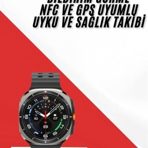 Akıllı Saat Müzik Dinleme Nabız Ölçer NFC ve GPS Uyumlu Sesli Asistan
