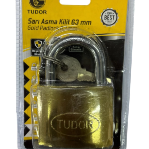 Tudor 63 mm Sarı Asma Kilit