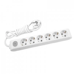 Viko Multilet 6 lı Anahtarlı 3 Metre Kablolu Grup Priz