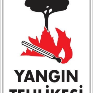 Yangın Tehlikesi Uyarı Levhası 25x35 KOD:851