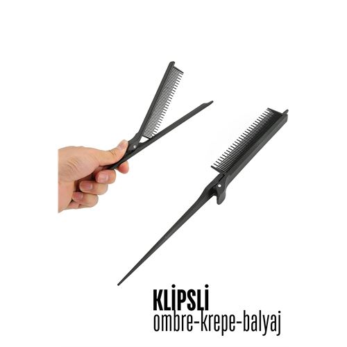 Klipsli Krepe Ombre Balyaj Tarağı Solingen
