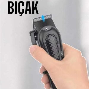 Suya Dayanıklı Tıraş Makinesi Keskin Bıçaklı Dijital Göstergeli Şarjlı