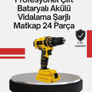 Ergonomik Tasarımlı 12V Matkap | 2 Vitesli LED Aydınlatmalı ve Dayanıklı