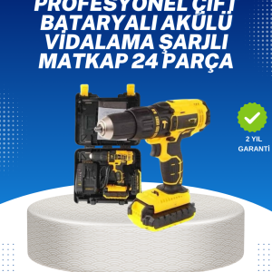 Ev ve Atölye İçin 12V Akülü Matkap | Plastik Mandren ve Metal Şanzıman