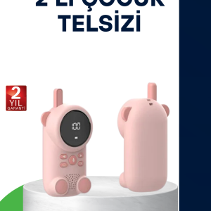 LCD Ekranlı Bebek Telsizi – İki Yönlü Ses Uzun Menzil Çocuk Dostu Tasarım