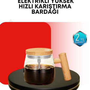 IP6 Su Geçirmez Şarjlı Kupa – 3D Karıştırma Sabit Sıcaklık 400 ml