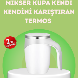 Elektrikli Otomatik Karıştırıcı Kupa – 304 Paslanmaz USB Şarjlı Taşınabilir