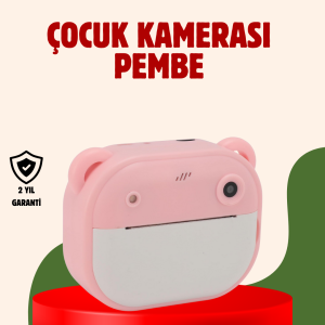 Çocuklar İçin Şipşak Yazıcı Kamera 24MP HD Çift Lensli Termal Baskılı