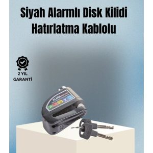 Motosiklet ve Bisiklet İçin 6mm Pinli Alarmlı Disk Kilidi