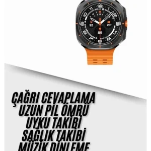 Yeni Nesil Çağrı Cevaplayabilen 47 MM Titreşimli Çok Fonksiyonlu Akıllı Saat