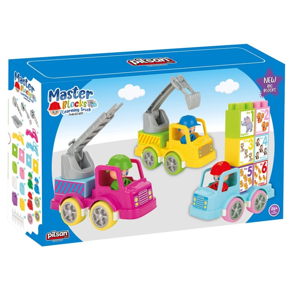 03 609 Master Bloklar Eğitici Kamyon - Oyuncak