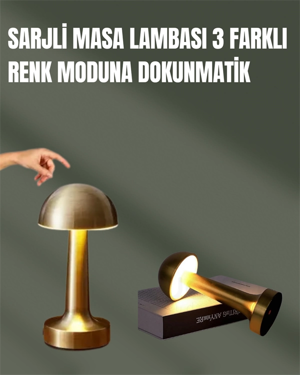 %100 Kademeli Ayarlanabilir Işık – USB Şarjlı Masa Lambası 1 %100 Kademeli Ayarlanabilir Işık – USB Şarjlı Masa Lambası