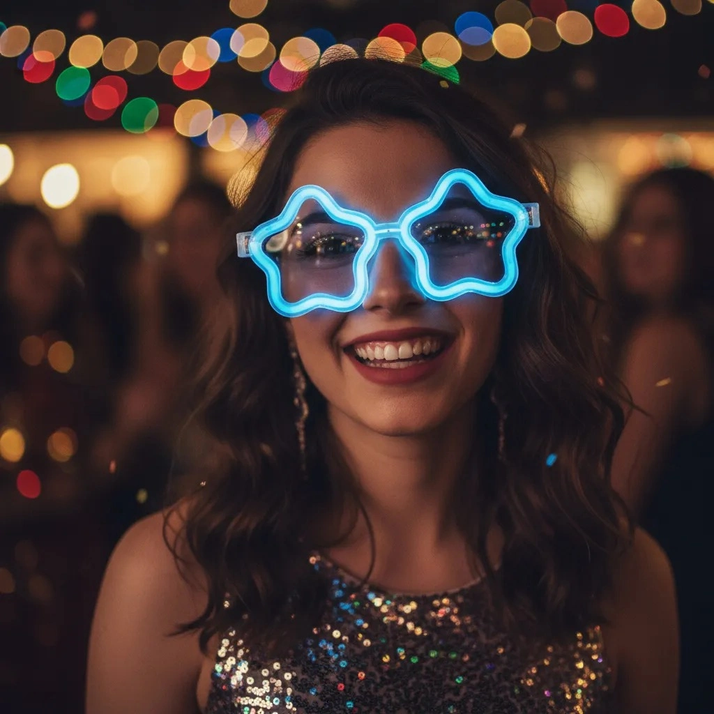 12 Adet Yıldız Gözlük – Glow Partisi ve Etkinlik İçin