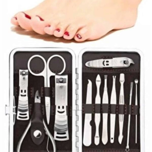 12 Parça El Ayak Temizleme Pense Kir Temizleme Aparatı Kaş Cımbızı