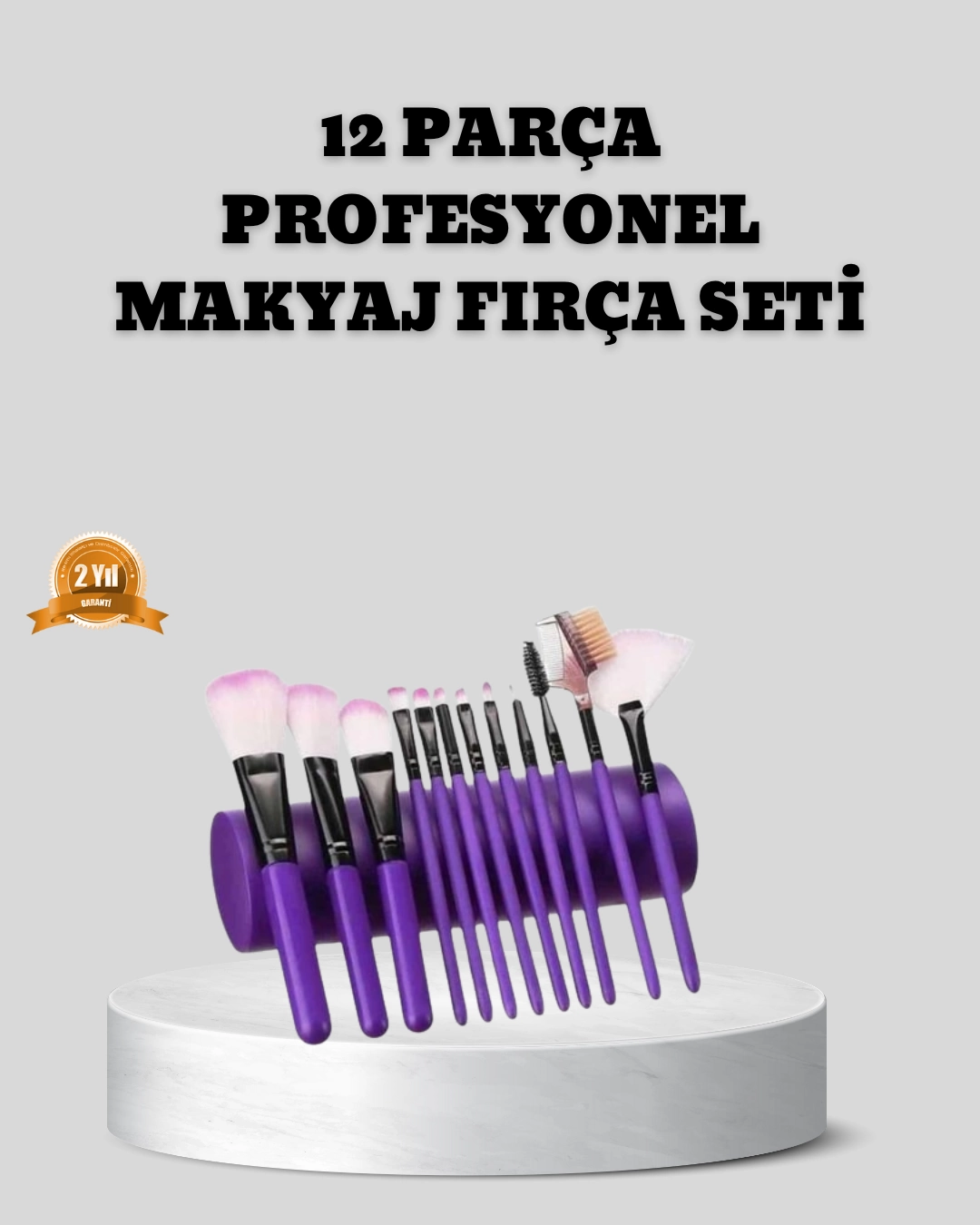 12 Parça Makyaj Fırça Seti – Profesyonel ve Günlük Kullanıma Uygun 1 12 Parça Makyaj Fırça Seti – Profesyonel ve Günlük Kullanıma Uygun