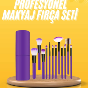 12 Parça Makyaj Fırçası Yumuşak Kıllı Profesyonel Fırça Seti Yüksek Kaliteli Pürüzsüz