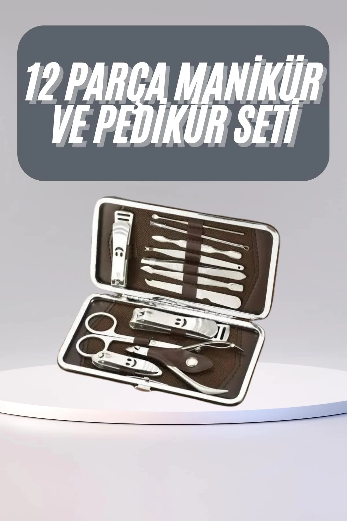 12 Parça Manikür Pedikür Seti Tırnak Bakımı Nasır Temizleme El Ayak Bakımı 1 12 Parça Manikür Pedikür Seti Tırnak Bakımı Nasır Temizleme El Ayak Bakımı