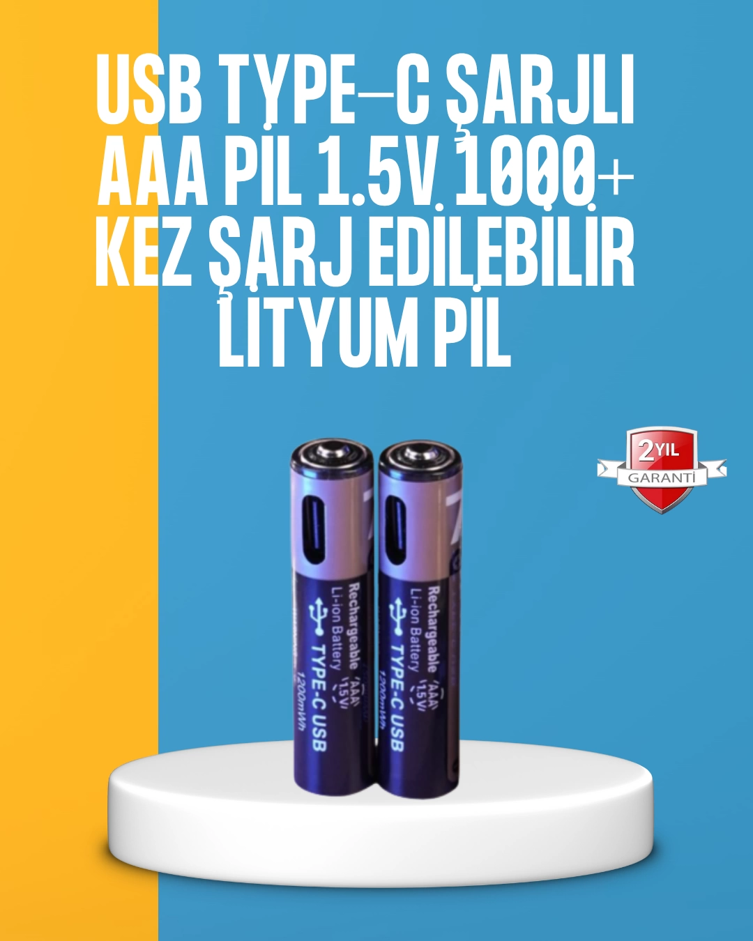Lityum AAA Pil – Düşük Enerji Tüketen Cihazlar İçin Maksimum Dayanıklılık 1 Lityum AAA Pil – Düşük Enerji Tüketen Cihazlar İçin Maksimum Dayanıklılık