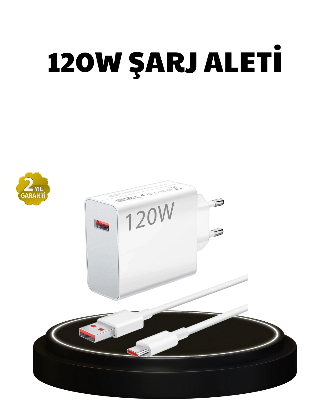 120W Ultra Hızlı Şarj Adaptörü USB-C Destekli Güçlü Şarj Teknolojisi 1 120W Ultra Hızlı Şarj Adaptörü USB-C Destekli Güçlü Şarj Teknolojisi