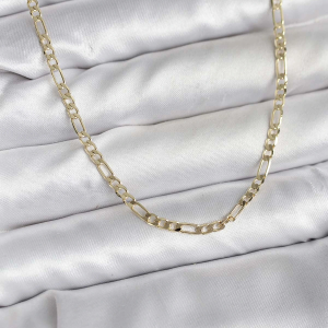 14K Gold Renk Kaplama Kuşgözü Zincir Model Pirinç CM Kadın Kolye