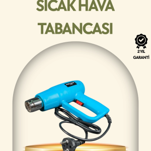 2000W Profesyonel 2 Kademeli Isı Tabancası Sıcak Hava Üfleme