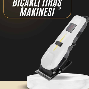 2025 Model Şarjlı Dijital Saç Sakal Tıraş Makinesi Islak Kuru Kullanıma Uygun