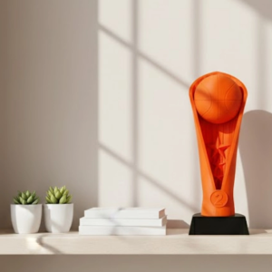 23cm Turuncu Basketbol Kupa Biblo Modern Ödül Dekor Ürünü