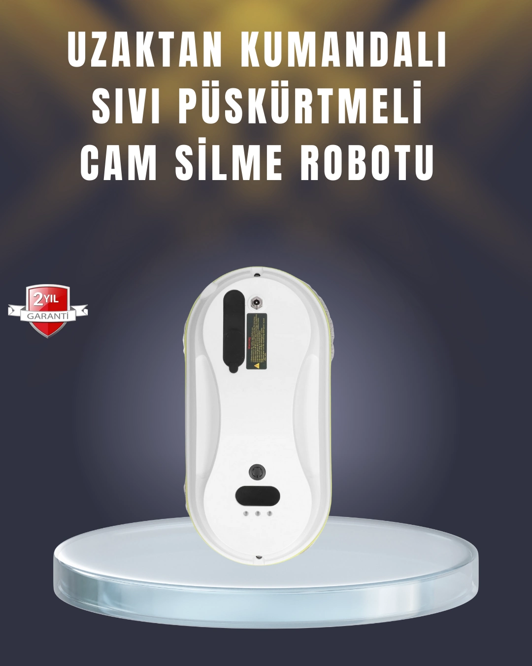 2800 Pa Güçlü Emişli Akıllı Cam Temizleyici Robot 1 2800 Pa Güçlü Emişli Akıllı Cam Temizleyici Robot