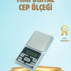 300 Gr Hassas Cep Terazisi Mavi Işıklı LCD Ekranlı