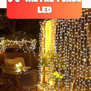 300 LED Perde Işık – Sıcak Beyaz Dekoratif Aydınlatma