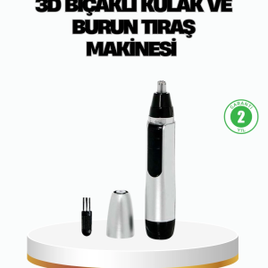 3D Bıçaklı Burun ve Kulak Tıraş Makinesi Pil ile Çalışan Taşınabilir Model
