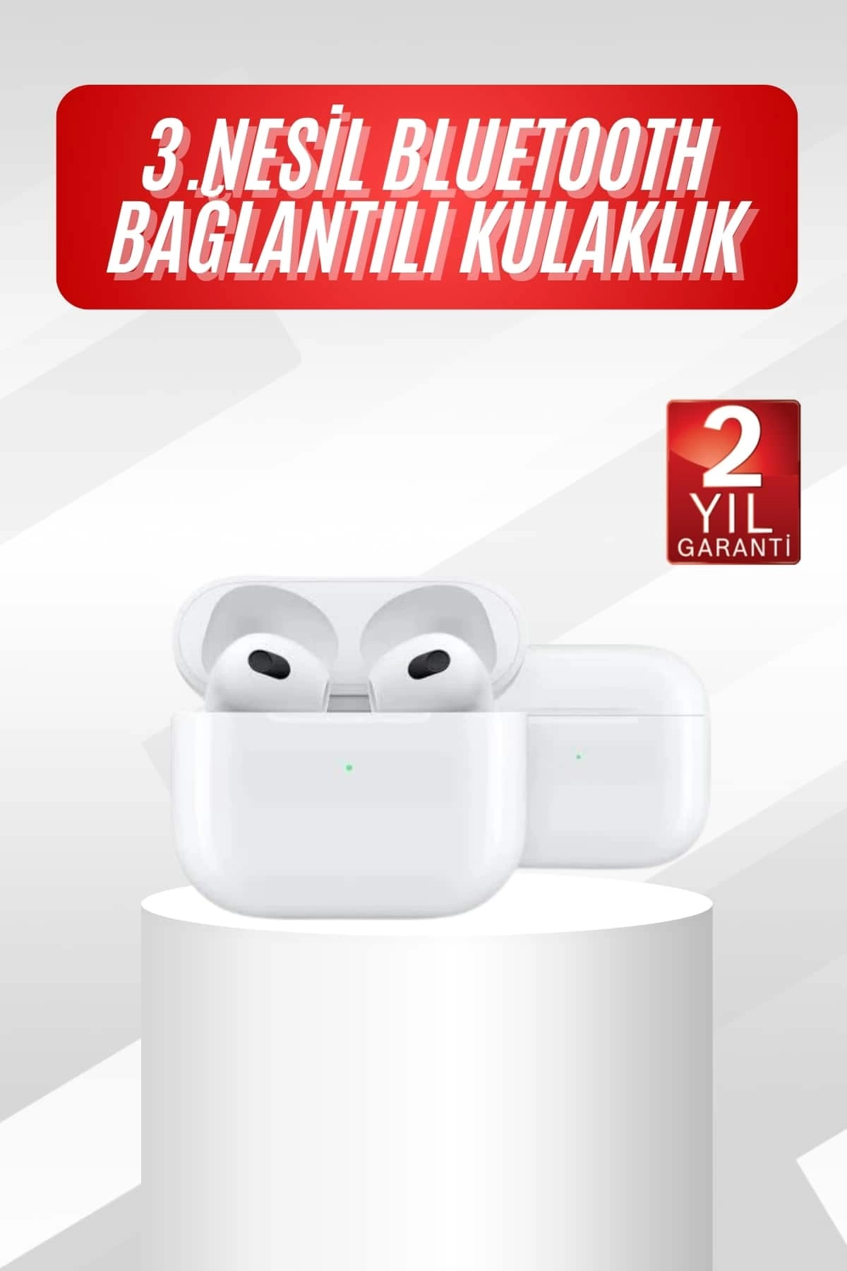 3.Nesil İOS Android Uyumlu Bluetooth 5.0 Beyaz Çağrı Cevaplama 1 3.Nesil İOS Android Uyumlu Bluetooth 5.0 Beyaz Çağrı Cevaplama
