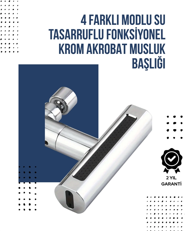 4 Modlu Musluk Başlığı | Şelale, Yağmur, Sprey, Köpük Akışı | Yüksek Basınç Performansı | Modern Tasarım 1 4 Modlu Musluk Başlığı | Şelale, Yağmur, Sprey, Köpük Akışı | Yüksek Basınç Performansı | Modern Tasarım