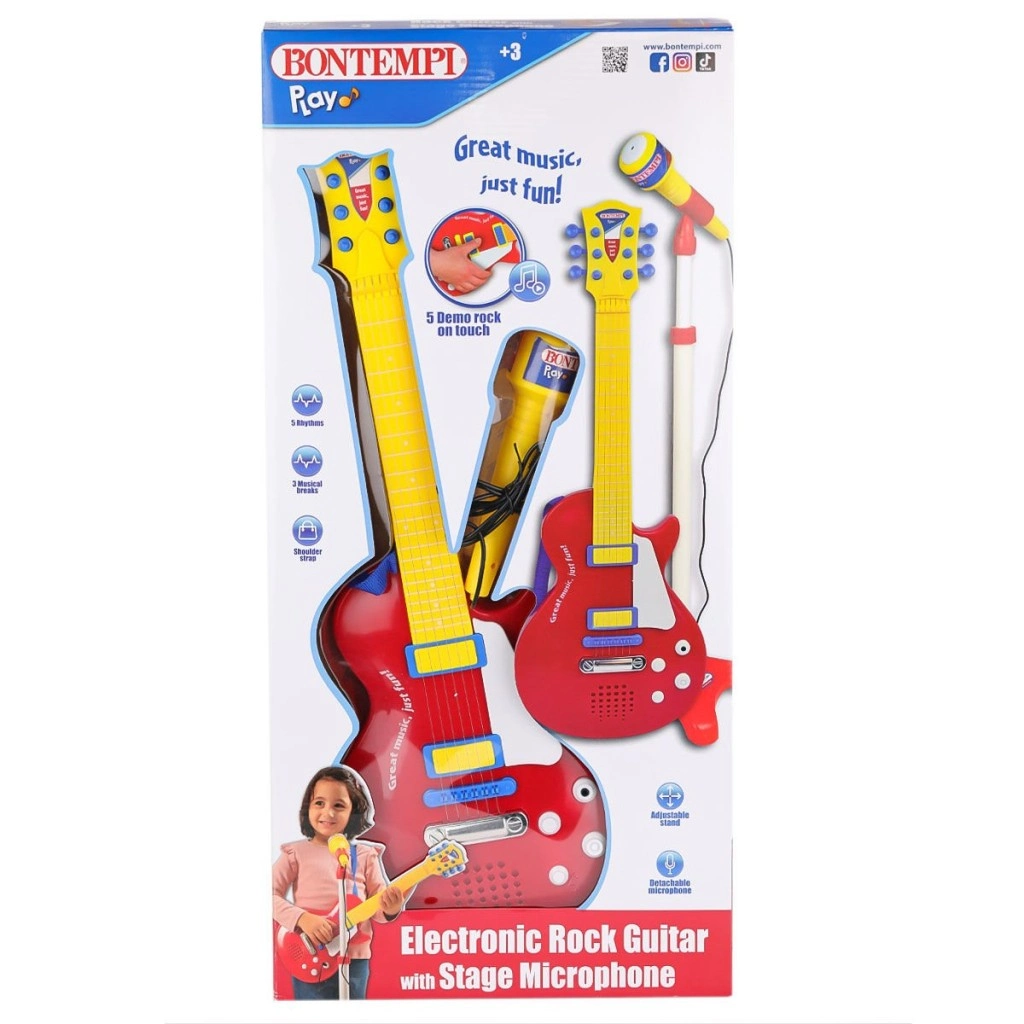 45832 Elektronik Gitar Ayaklı Mikrofon Müzik Seti -